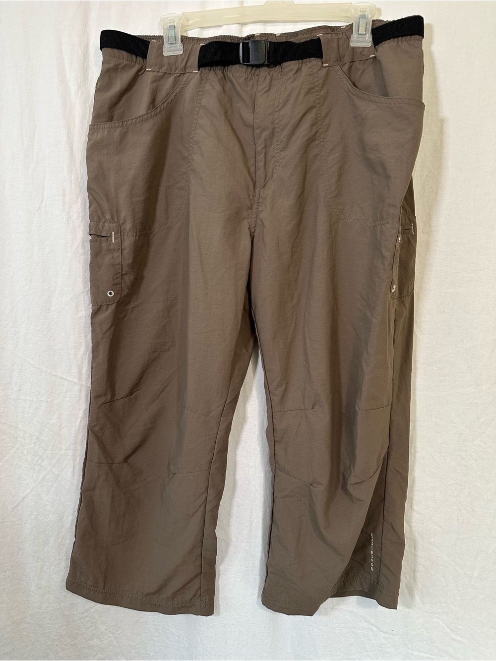 Columbia Omni-Shade Sz XL Capri Cropped Hiking Pants